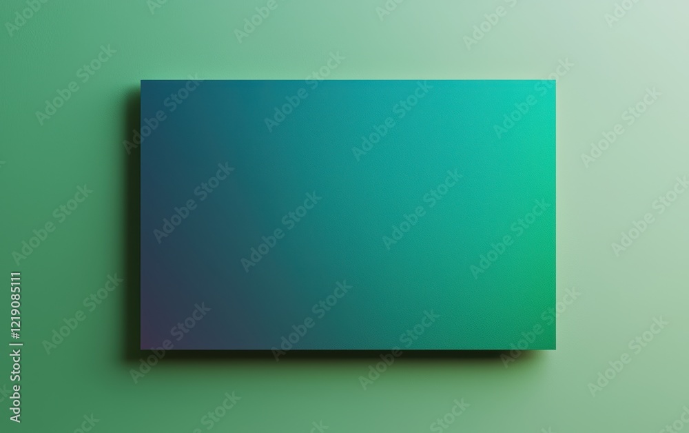 A mockup with a vibrant gradient background transitioning from deep ocean blue to emerald green, ideal for fresh and modern visuals A mockup with a vibrant gradient background transitioning from deep ocean blue to emerald green, ideal for fresh and modern visuals
