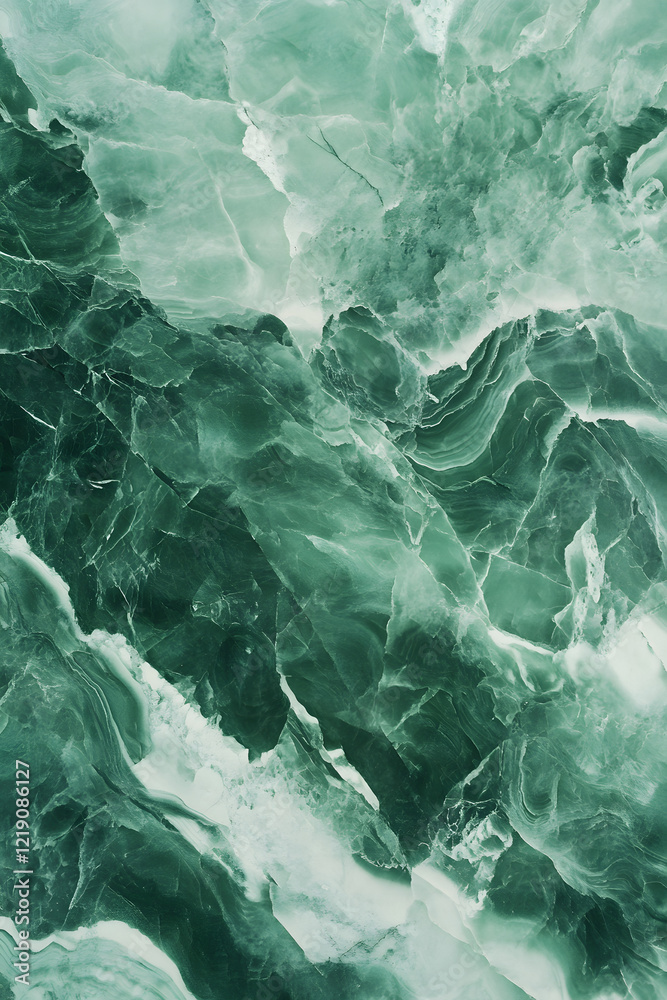 Fototapeta premium Natural marble texture, Green and White Italian Marble background, abstract granite stone surface