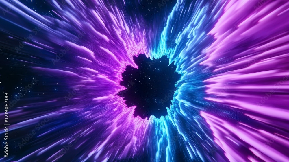 Stunning Visual of Deep Space Portal in Vibrant Colors Stunning Visual of Deep Space Portal in Vibrant Colors