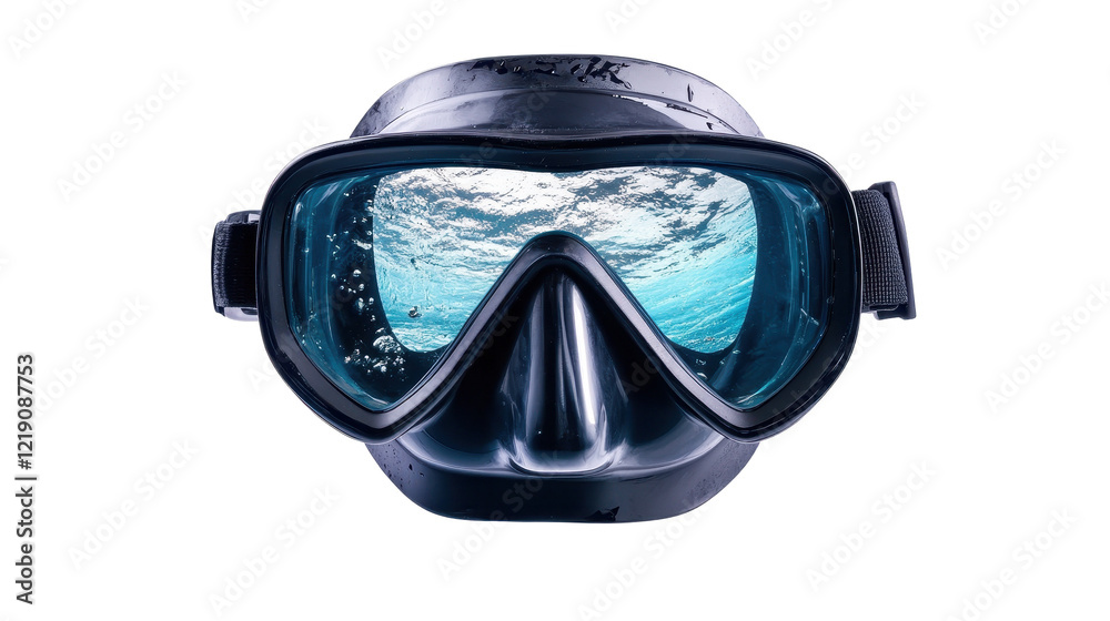 A high-quality scuba mask designed for underwater exploration and diving adventures. transparent background A high-quality scuba mask designed for underwater exploration and diving adventures. transparent background