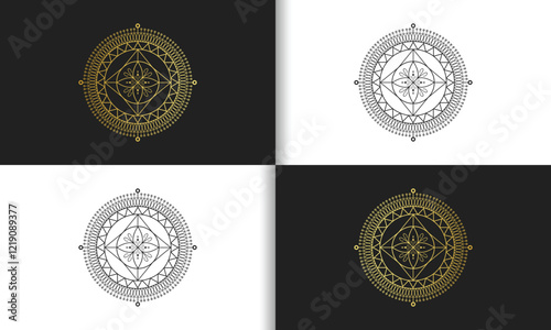 Luxury golden mandala design vector illustration