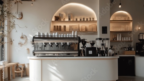 Minimalist Coffee Shop Interior Design: A Serene Space for Coffee Lovers