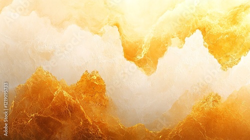 Abstract Gold and White Marble Texture. photo