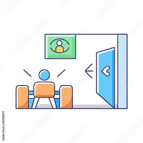 breakout room icon, breakout room vector illustration-simple illustration of breakout room, perfect for breakout room logos and icons