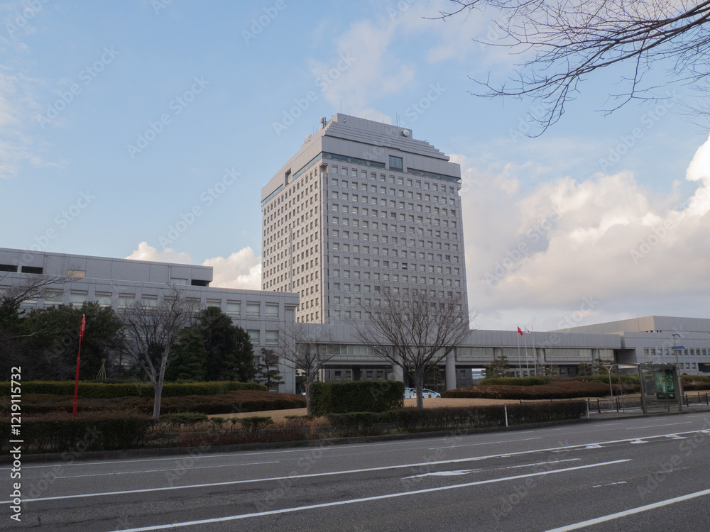 新潟県庁 冬 新潟県庁 冬