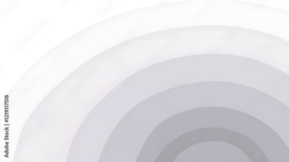 Obraz premium Abstract Gray Concentric Circles Background Design