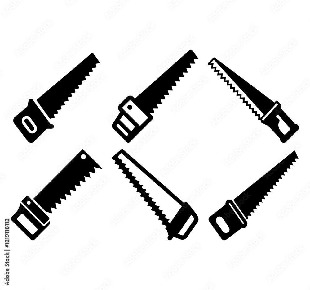 Fototapeta premium saw icon isolated sign symbol vector illustration - Collection of high quality black style vector icons 