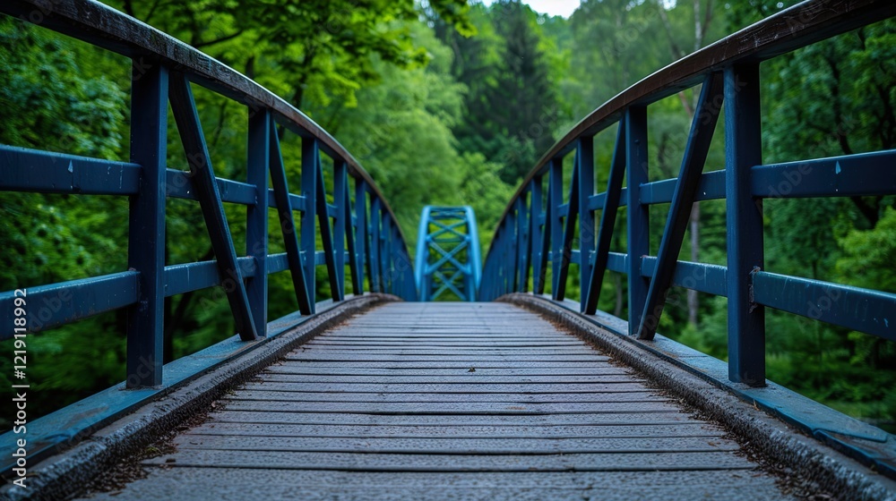 Bridge in the wild park dreamy atmosphere green trees nature wallpaper background Bridge in the wild park dreamy atmosphere green trees nature wallpaper background