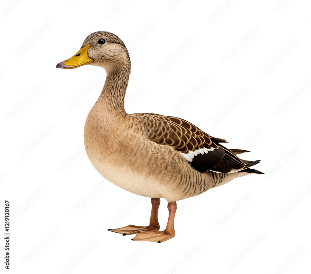 Domestic duck isolated on white background Domestic duck isolated on white background