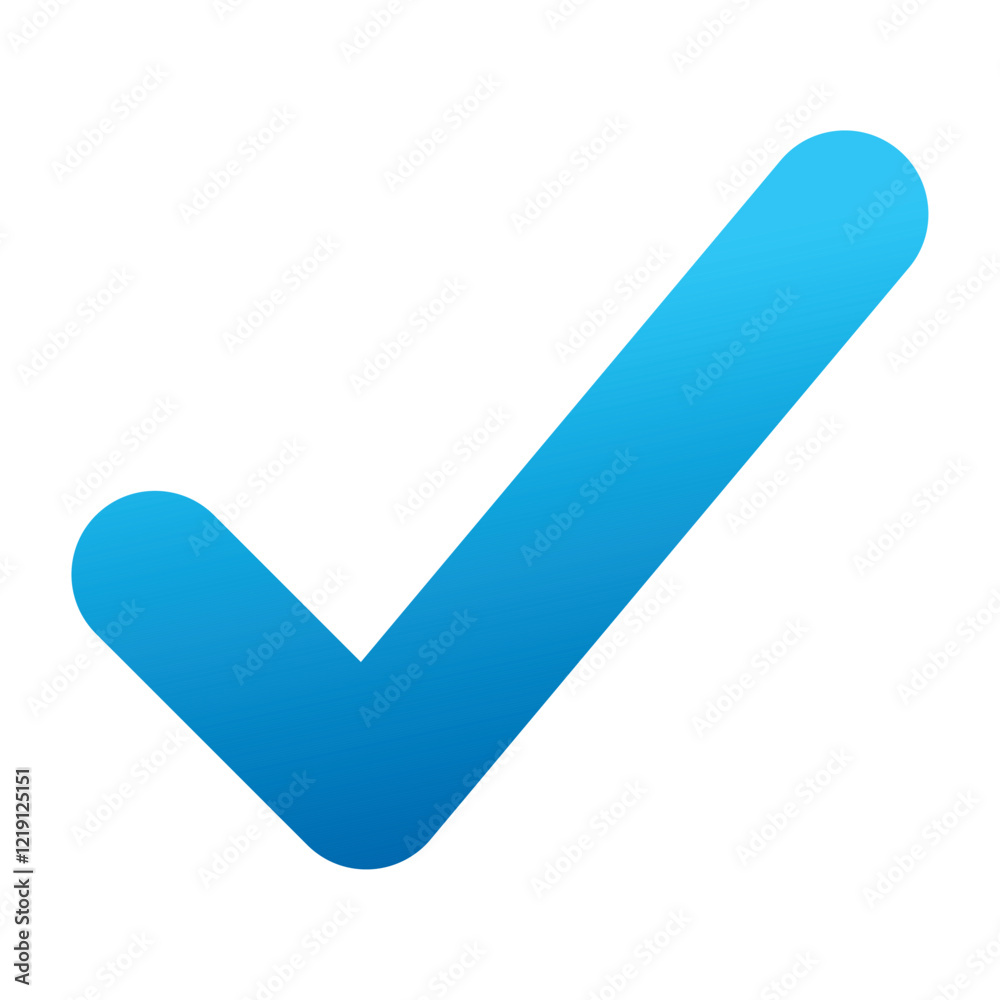 Blue positive vote button with checkmark accept complete task badge vector illustration. Success confirmation logotype keypad agree approved check mark. Done checkbox. Tick button emoji icon. Blue positive vote button with checkmark accept complete task badge vector illustration. Success confirmation logotype keypad agree approved check mark. Done checkbox. Tick button emoji icon.