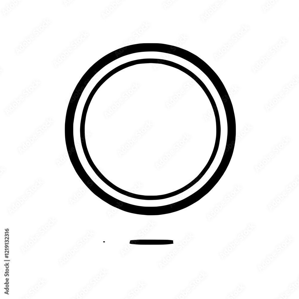 Concentric Circles Abstract: A minimalist design featuring two bold, concentric circles, creating a simple yet striking visual. The clean lines and stark contrast evoke a sense of balance and harmony. Concentric Circles Abstract: A minimalist design featuring two bold, concentric circles, creating a simple yet striking visual. The clean lines and stark contrast evoke a sense of balance and harmony.