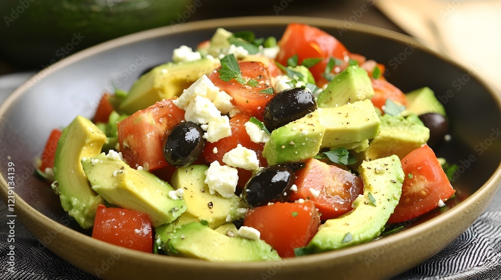Delicious Avocado Tomato Feta Salad Bowl Recipe Delicious Avocado Tomato Feta Salad Bowl Recipe