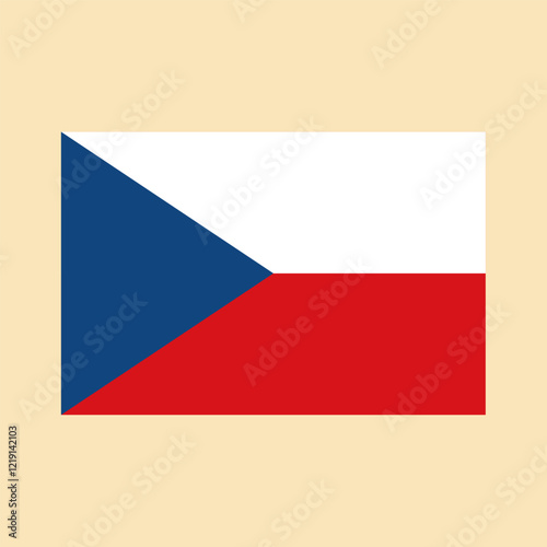 Free Download Flag of the Czech Republic. Color vector illustration. - GFXLoad