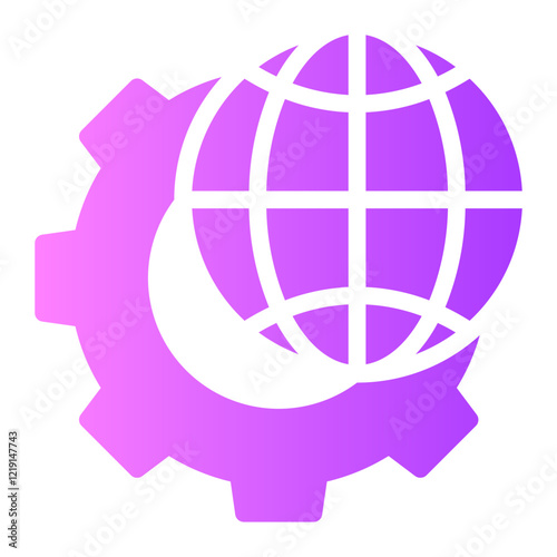 digitalization gradient icon