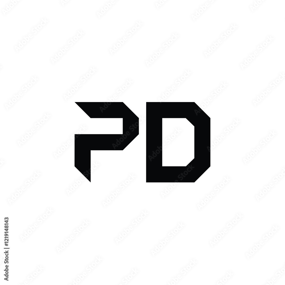 PD monogram logo design letter text name symbol monochrome logotype alphabet character simple logo PD monogram logo design letter text name symbol monochrome logotype alphabet character simple logo