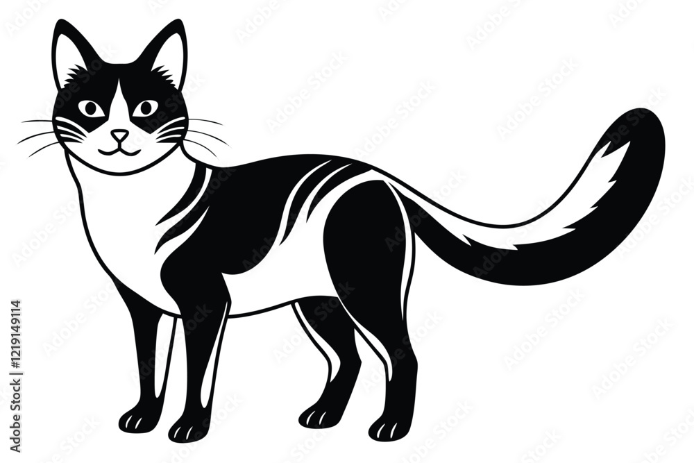 Cute animal Vector art in Illustration on a White Background Cute animal Vector art in Illustration on a White Background