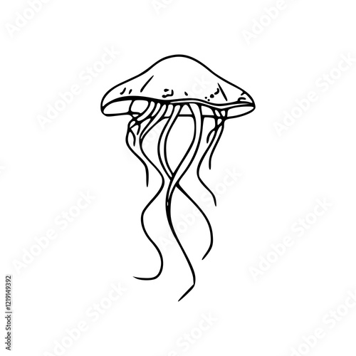jellyfish coloring page