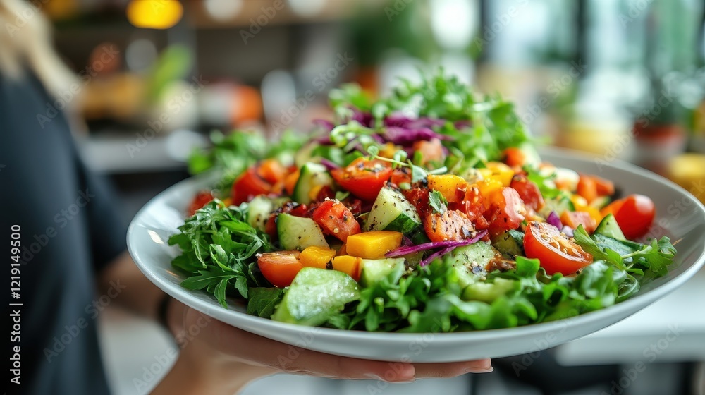 Fresh Healthy Meal Enjoyed Together in Bright Indoor Space Fresh Healthy Meal Enjoyed Together in Bright Indoor Space