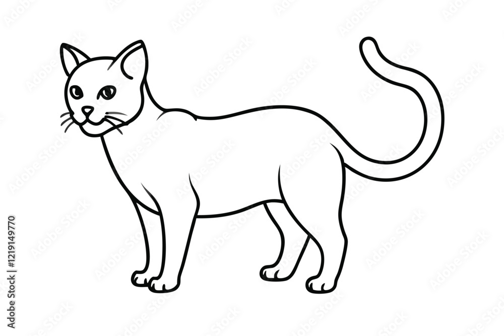 Cute animal Vector art in Illustration on a White Background Cute animal Vector art in Illustration on a White Background