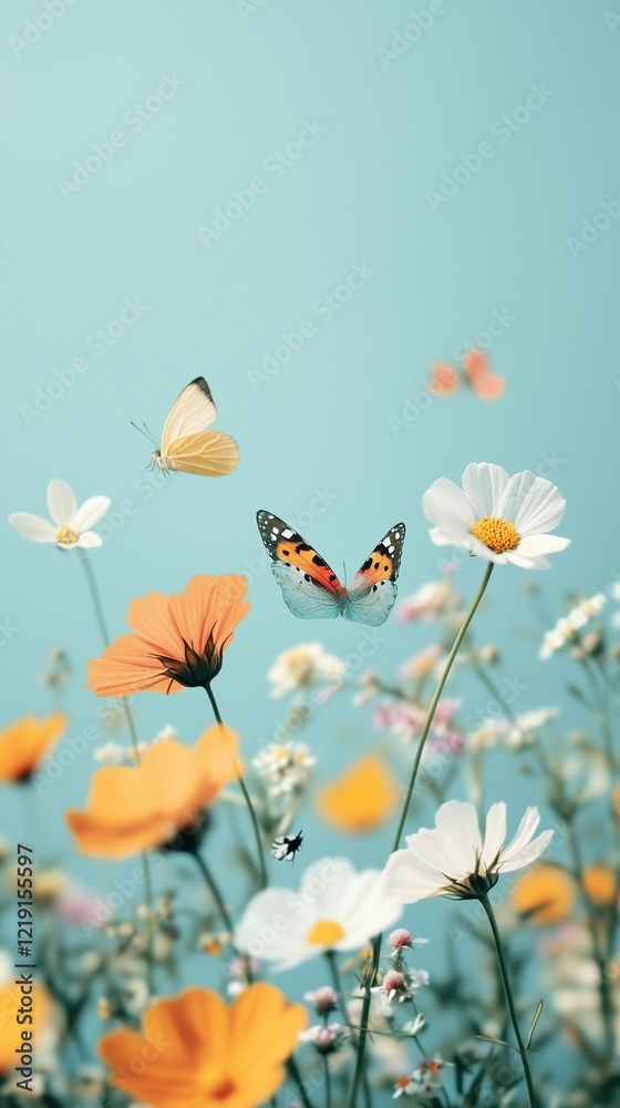 Captivating Wildflower Meadow: A Vibrant Symphony of Colors in Tranquil Nature Captivating Wildflower Meadow: A Vibrant Symphony of Colors in Tranquil Nature