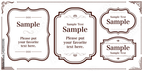 ゴージャスでエレガントなブラウンのフレームセット