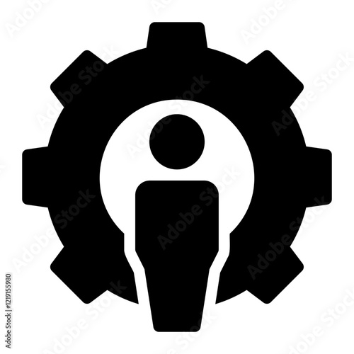 personalized support glyph icon