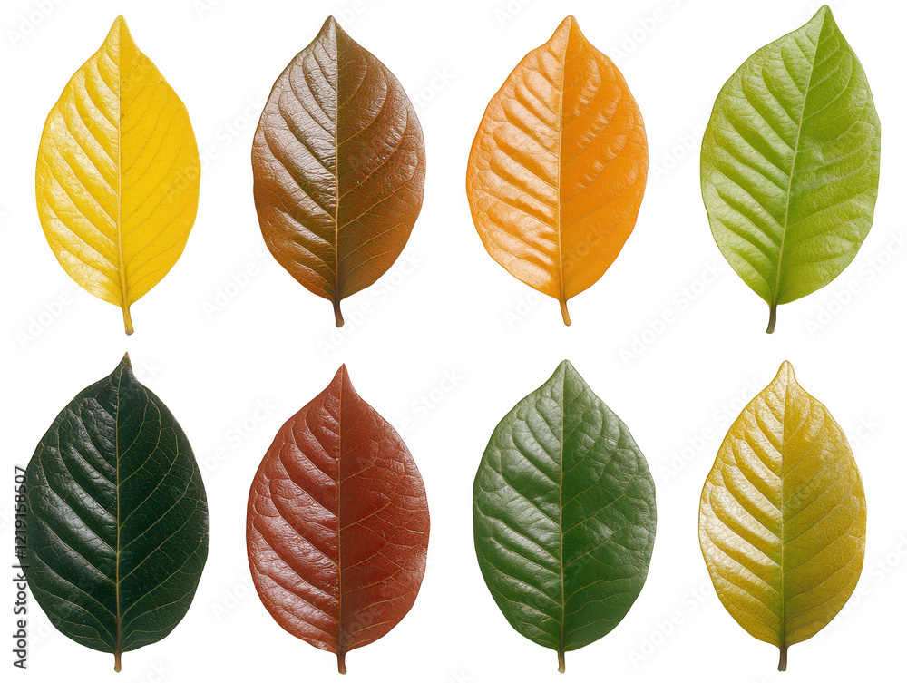 Obraz premium Colorful autumn leaves, a vibrant display of nature's transformation