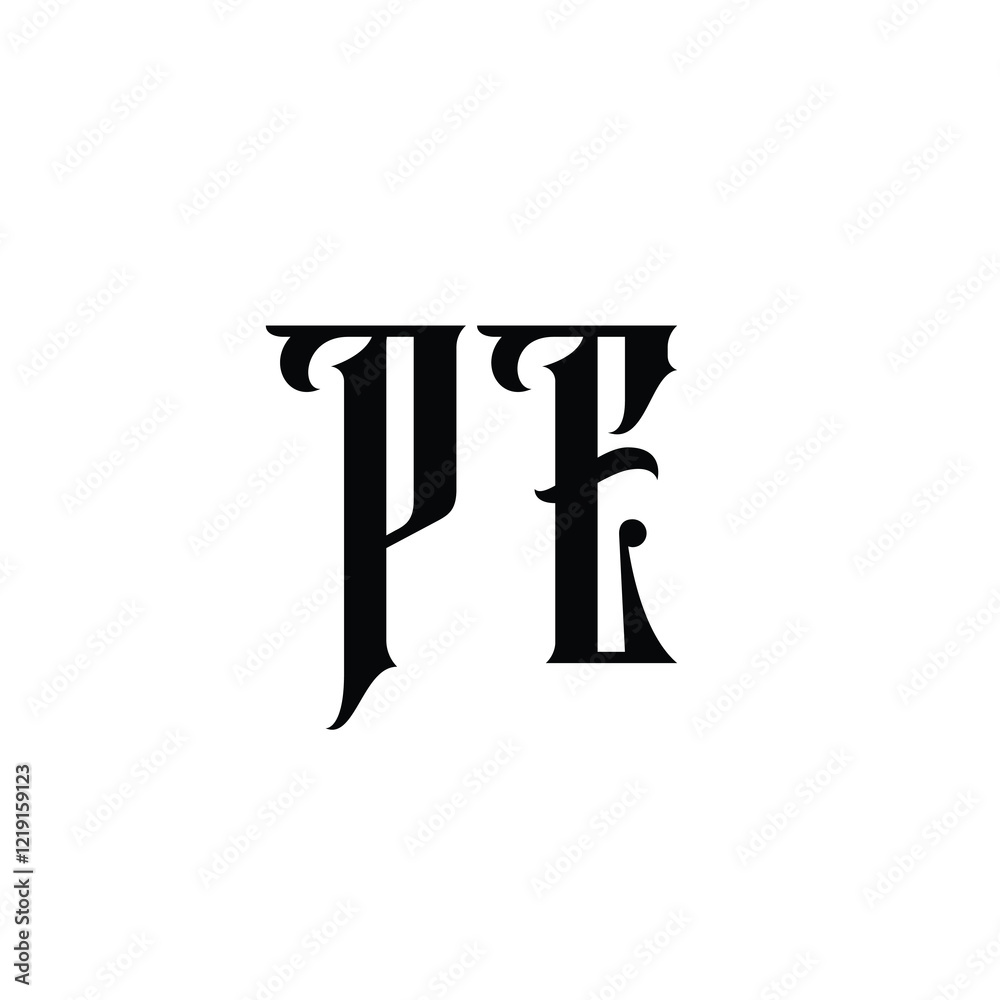 PE monogram logo design letter text name symbol monochrome logotype alphabet character simple logo PE monogram logo design letter text name symbol monochrome logotype alphabet character simple logo