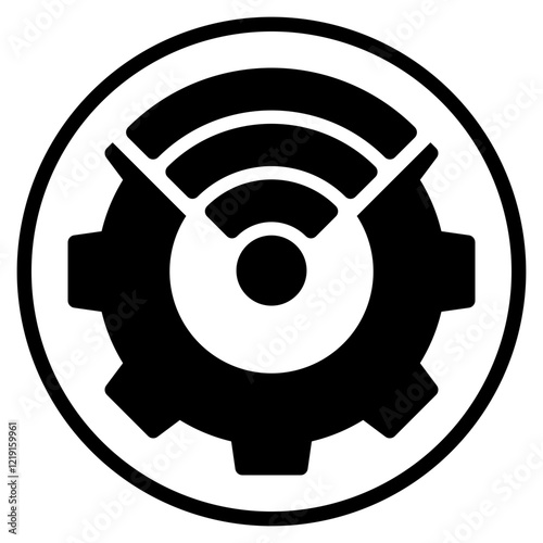 wireless glyph icon