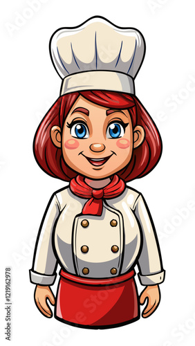 cook isolated black outline vector illustration, transparent background