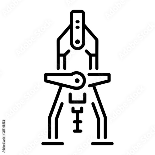 A linear icon depicting filament cutter 