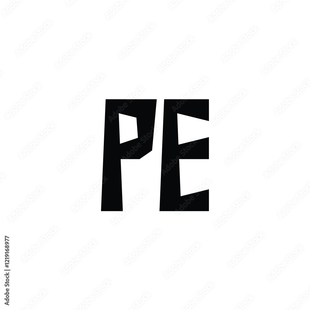 PE monogram logo design letter text name symbol monochrome logotype alphabet character simple logo PE monogram logo design letter text name symbol monochrome logotype alphabet character simple logo