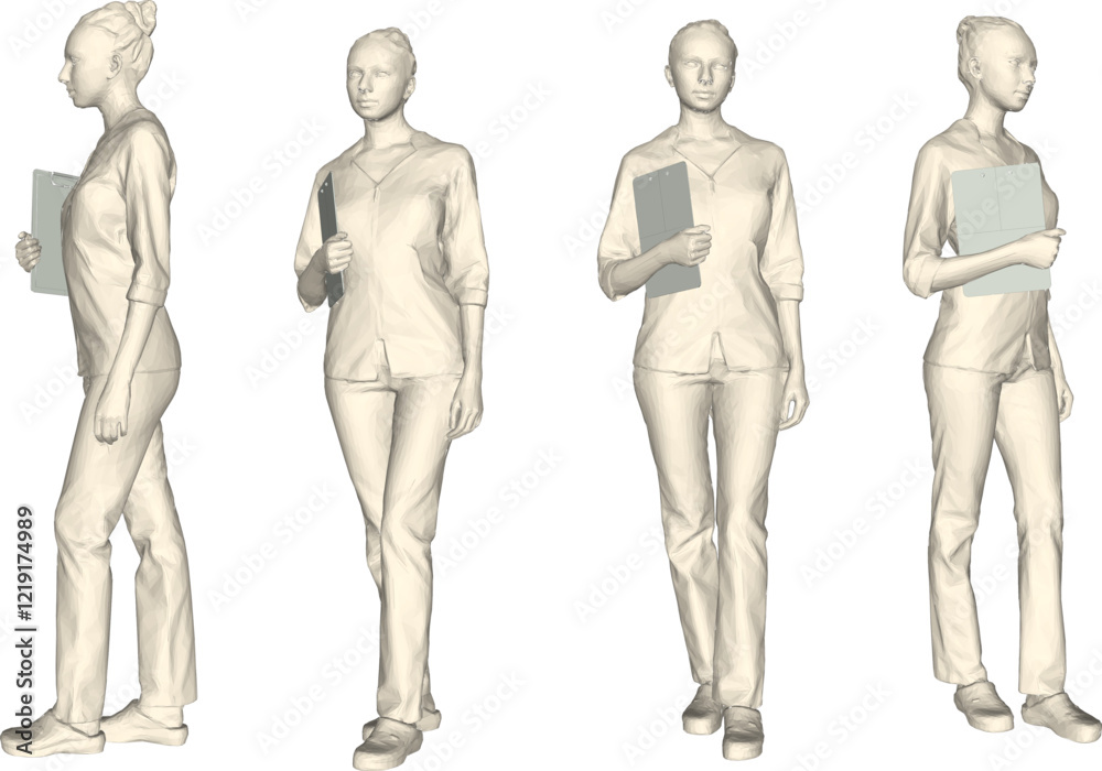 vector sketch design of nurse in hospital vector sketch design of nurse in hospital