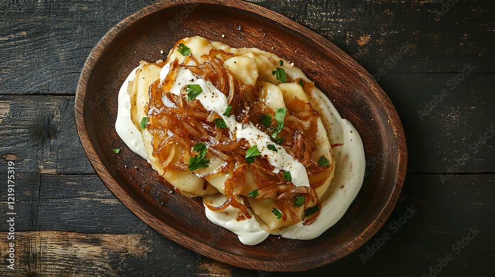 Caramelized Onion and Sour Cream Pierogies Caramelized Onion and Sour Cream Pierogies