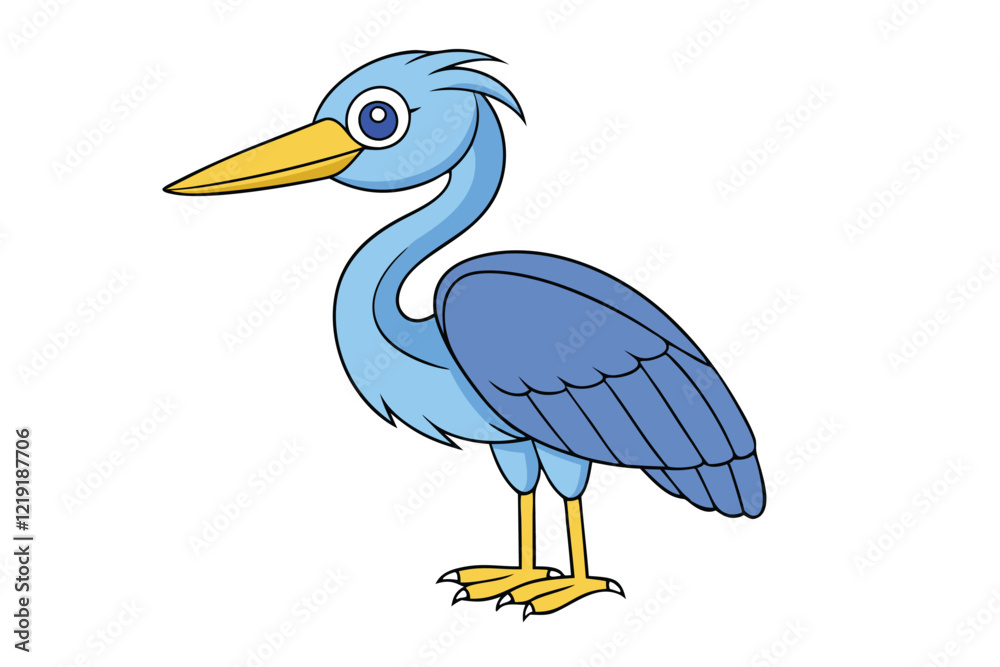 Cute Bird Vector art in Illustration on a White Background Cute Bird Vector art in Illustration on a White Background