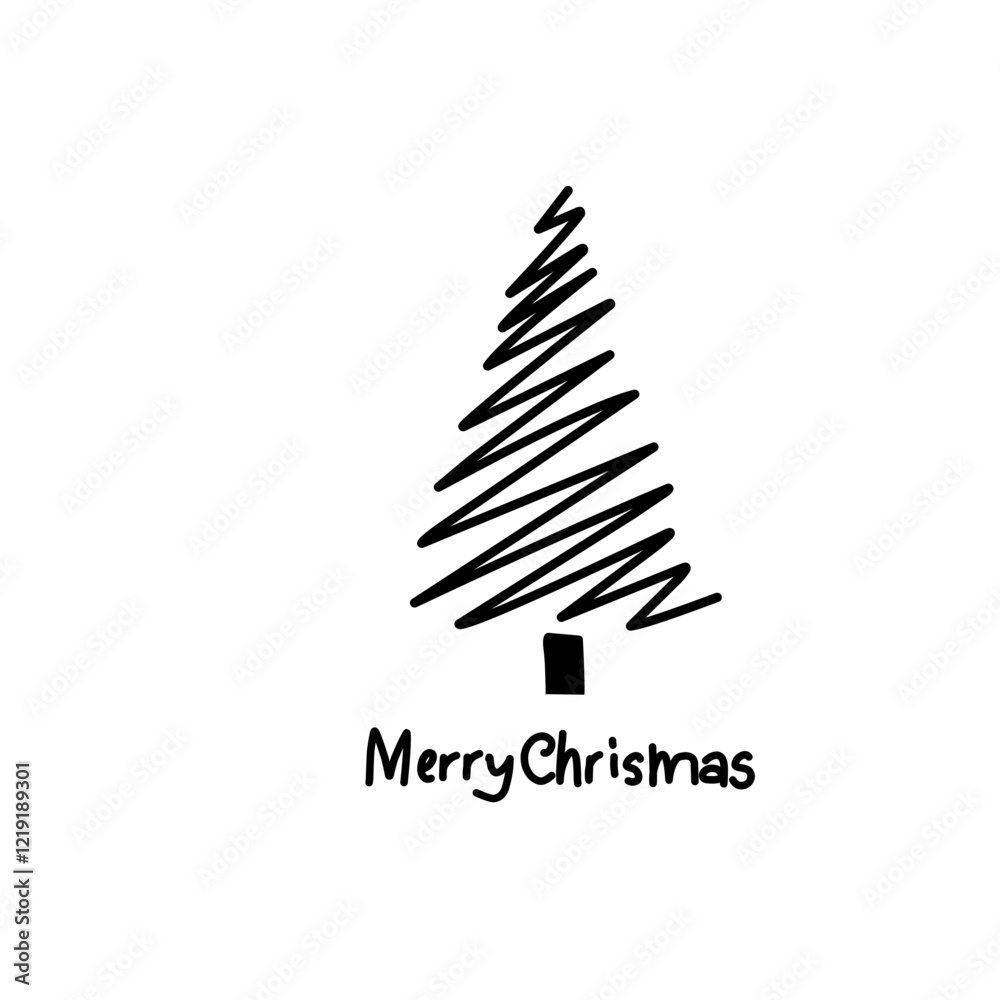 Merry Christmas text tree Merry Christmas text tree
