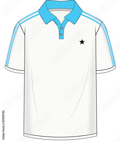 Sporty Short sleeve polo vector free mens sports polo design