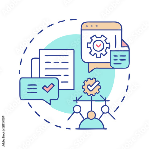 machine translation icon, machine translation vector illustration-simple illustration of machine translation, perfect for machine translation logos and icons
