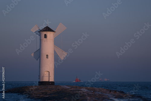 Wallpaper Mural LNG TERMINAL - Gas tanker at the transshipment quay Torontodigital.ca