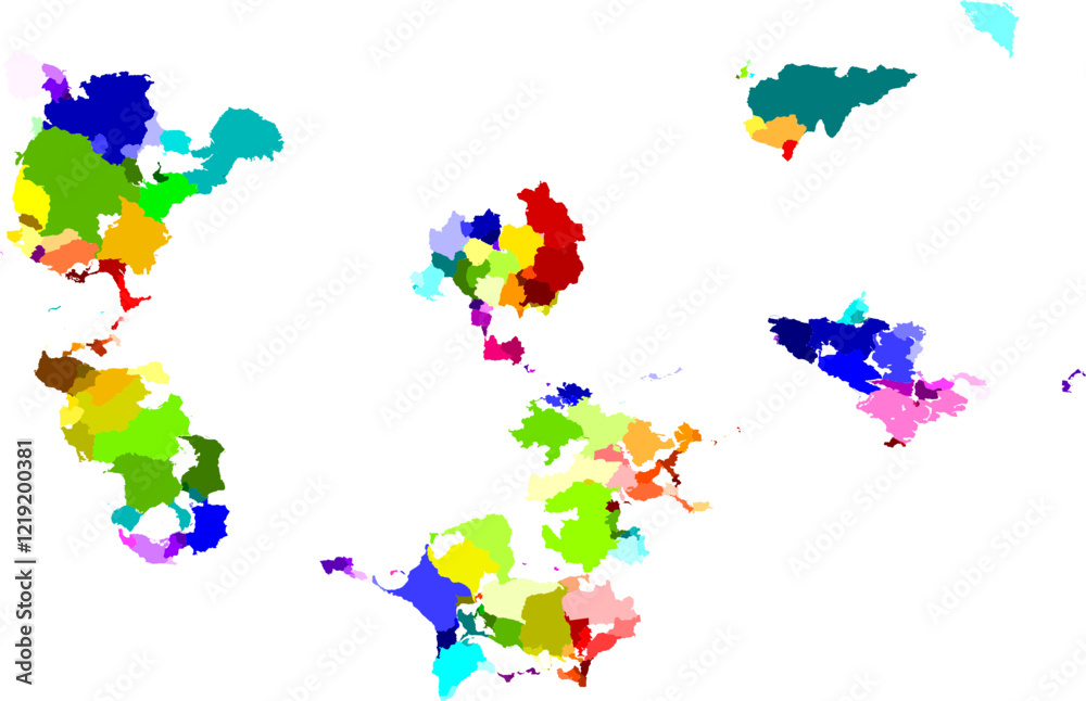 Fototapeta premium world map background pattern design vector sketch.eps
