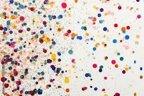 Sparkling glitter texture for creative projects on bright white backdrop
