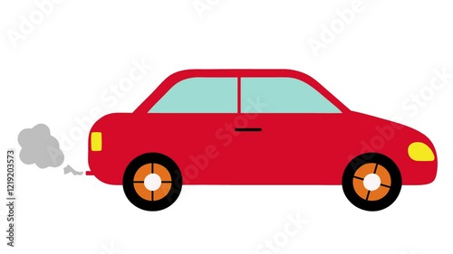car animation video, car vector running animation video