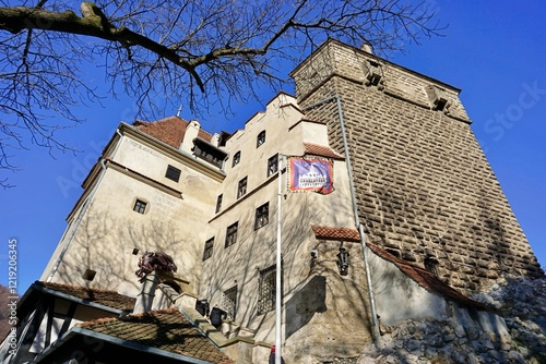 Bran Castle, also known as Dracula's Castle, supposedly home of Vlad Tepes Dracula, Brasov, Transylvania, Romania