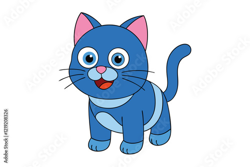 Cute Animal Vector art in Illustration on a White Background
