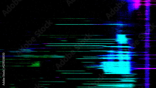 Screen damage. Digital glitch error. Glitch camera effect. Retro VHS background. Old video template	