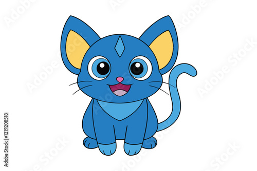 Cute Animal Vector art in Illustration on a White Background