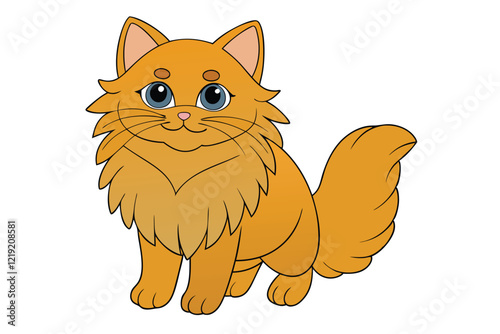 Cute Animal Vector art in Illustration on a White Background