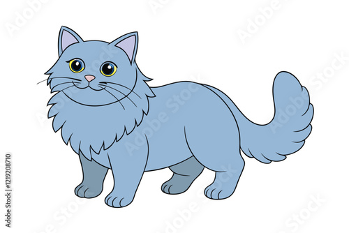 Cute Animal Vector art in Illustration on a White Background