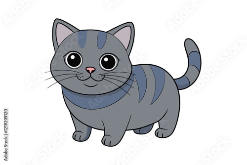 Cute Animal Vector art in Illustration on a White Background