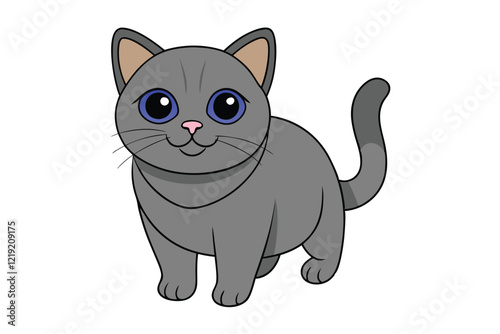 Cute Animal Vector art in Illustration on a White Background